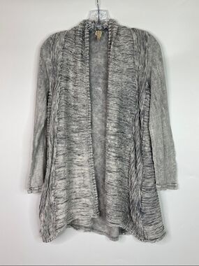 XCVI Gray Open Front Cardigan Size Small